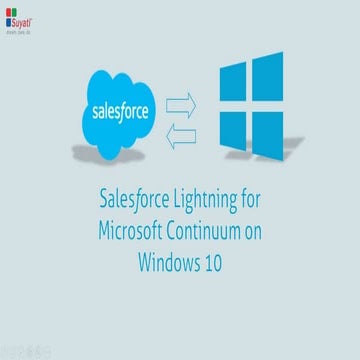 Salesforce Lightning for Microsoft Continuum on Windows 10