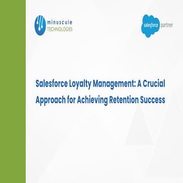 Salesforce Loyalty Management A Crucial Approach for Achieving ...
