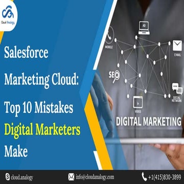 Salesforce marketing cloud  top 10 mistakes digital marketers make