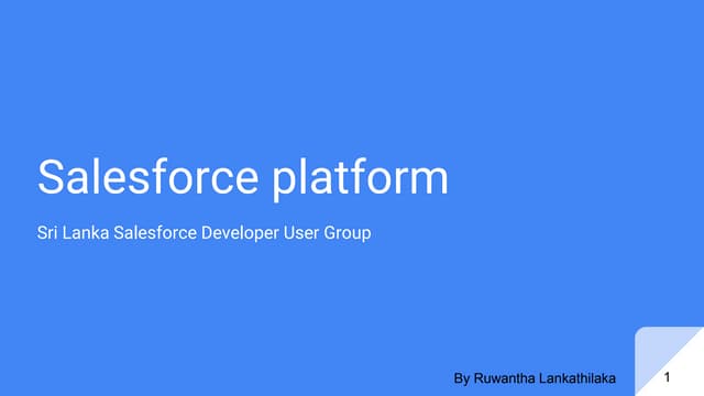 Salesforce platform