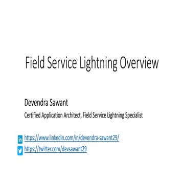 Salesforce Field Service Lightning