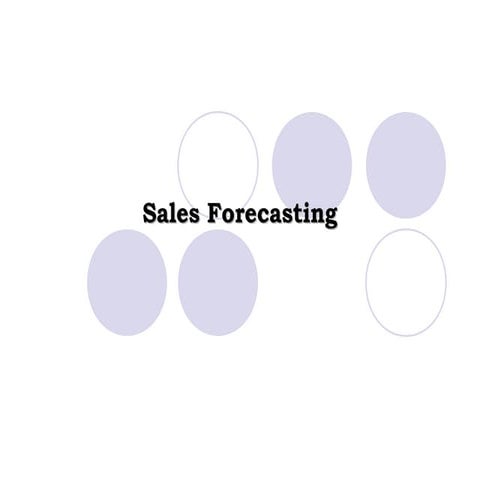 Sales Forecasting