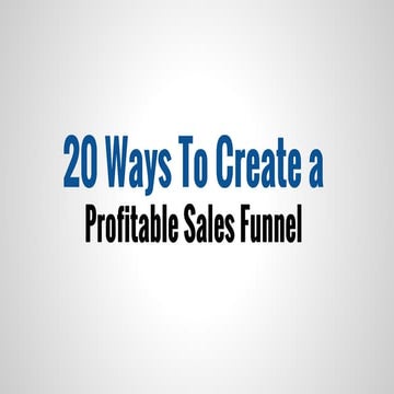 Sales funnel authority by james smith