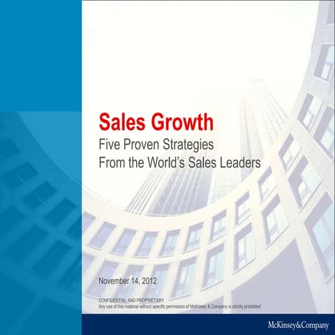 Sales Growth - 5 proven strategies from the World's Sales Leaders