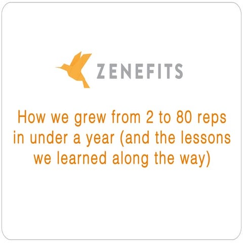 Sales Hacker Conference San Francisco - Sam Blond - What I Learned Scaling fr...