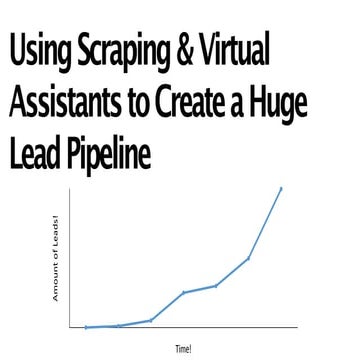 Using Scraping and Virtual Assistants to Create Massive Lead Pipelines