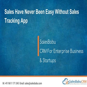 Sales have never been easy without sales tracking app