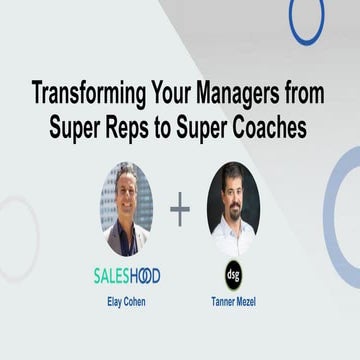 From Sales Manager to Sales Leader: How to Build a High-Performance Coaching Culture