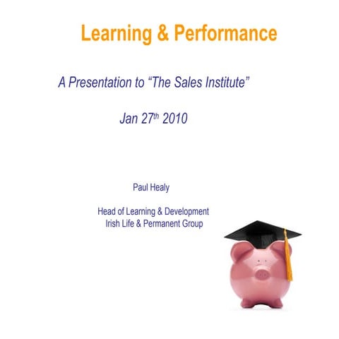 Sales institute briefing 27th jan (paul healy)