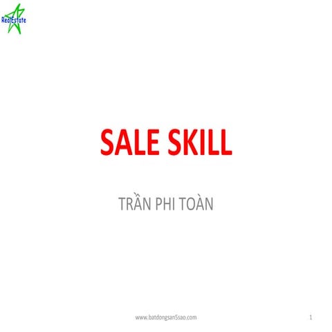 Kỹ năng bán hàng đơn giản