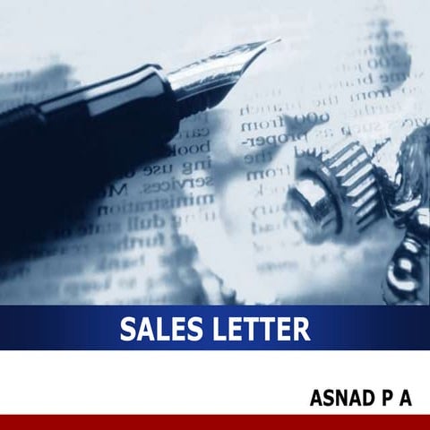 Sales letter