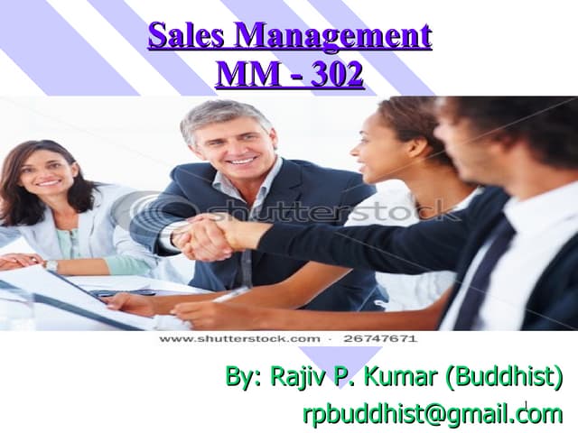 Sales management By Rajiv P. Kumar ...