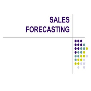 Sales forecasting