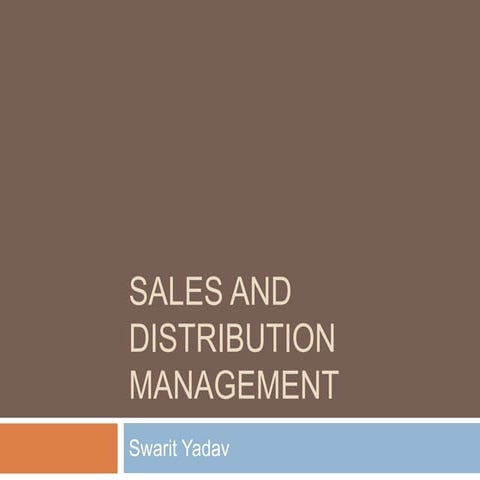 Sales management 11