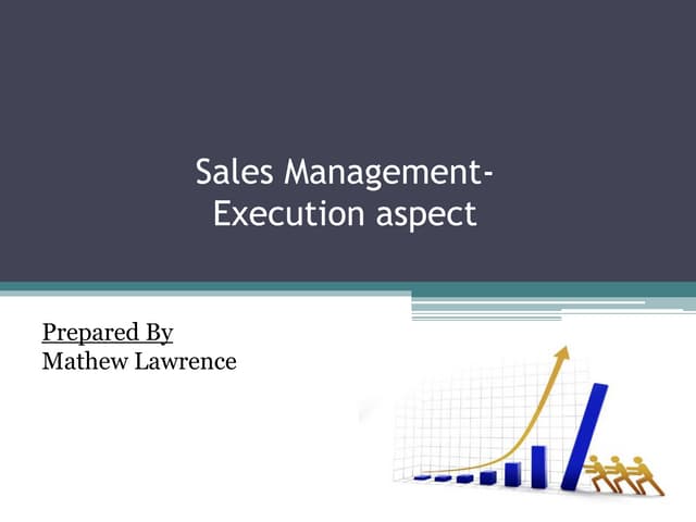 Sales Management Planning