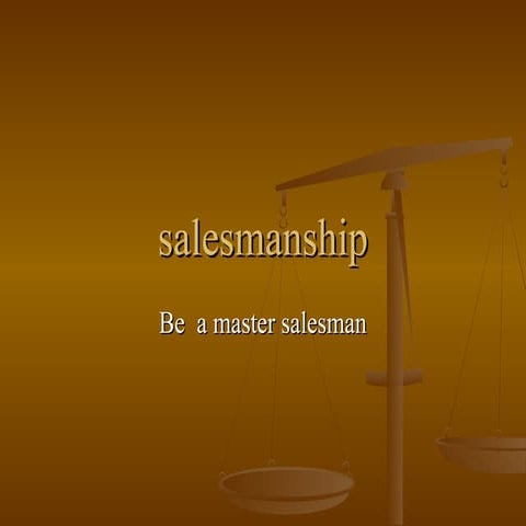 Salesmanship