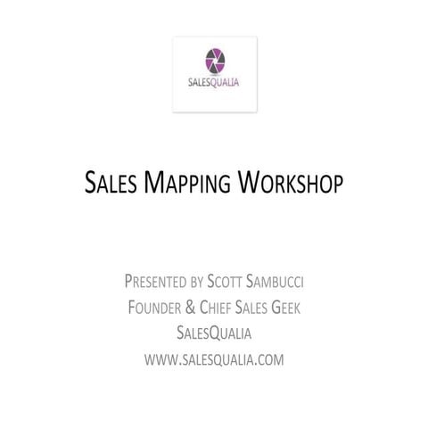Sales Mapping Workshop