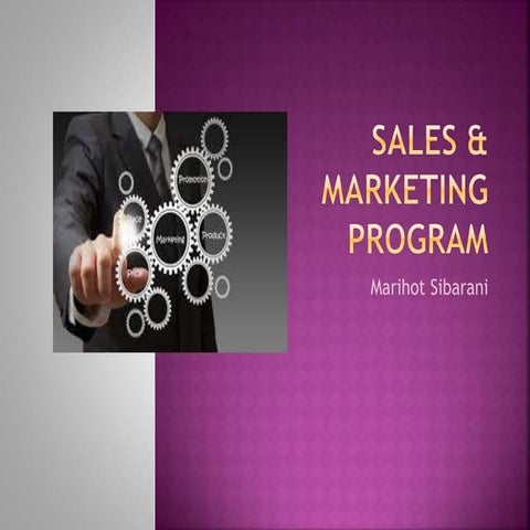 Sales & marketing program Marihot Sibarani