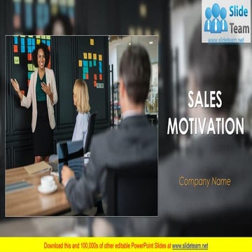 Sales Motivation PowerPoint Presentation Slides 