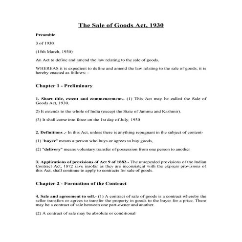 Sales of goods_act,1930