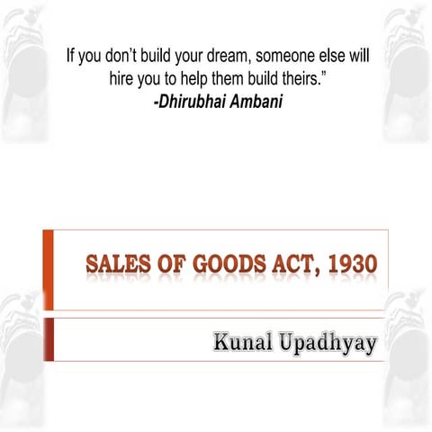 BBA-SEM-5-MERCANTILE LAW- Sales of goods act