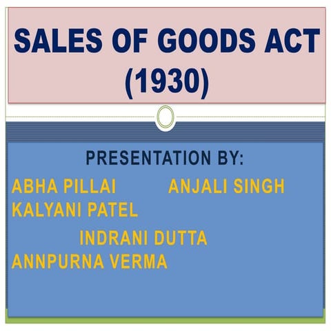 Sales of goods act (1930) anj(1)