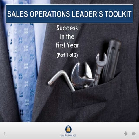 The Sales Operations Leader's Toolkit PART 1 of 2