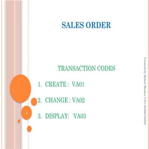 SALES ORDERsales and distribution sap.pptx