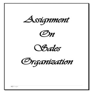 Sales organization