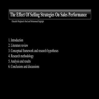 Sales Performance Presentation