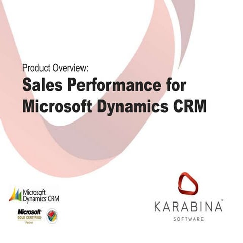 Sales Performance for Microsoft Dynamics CRM