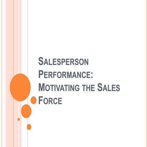 Salesperson performance