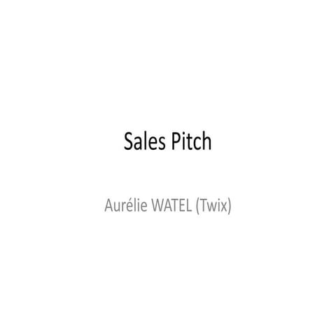 Sales pitch