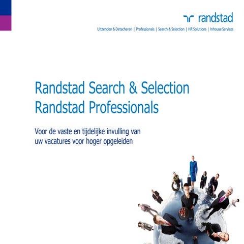 Salespresentatie Randstad Search & Selection en Randstad  Professionals 