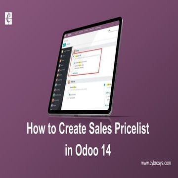 Sales Pricelist in Odoo 14