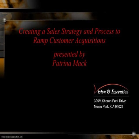 Creating a Sales Strategy and Process