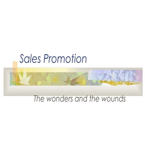 Sales promotion