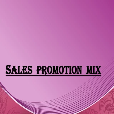 Promotion mix