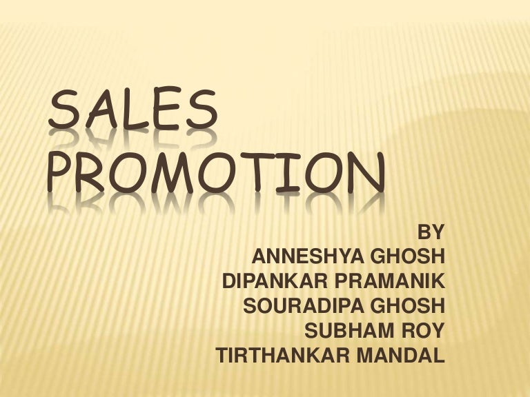 Sales promotion ppt