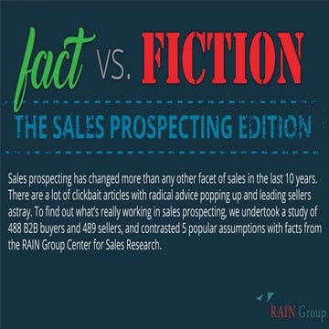 Fact vs. Fiction: The Sales Prospecting Edition