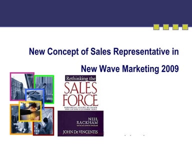 Sales Representative In New Wave Marketing 2009