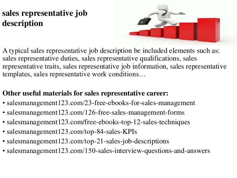sales representative job description sample sales presentation powerpoint