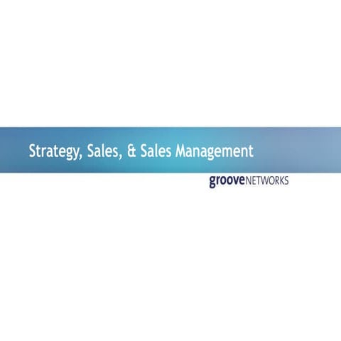 Sales, sales management, sales strategy