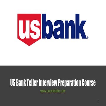 US Bank Teller Interview | PPTX