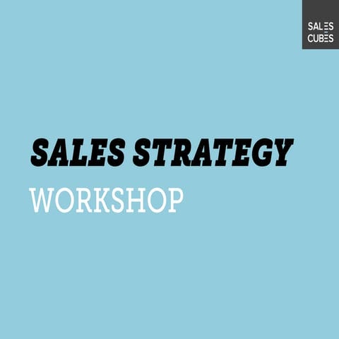 Sales strategy workshop 2013 slideshare