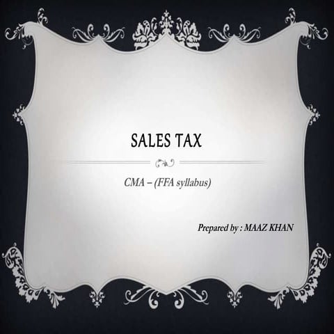 Sales tax
