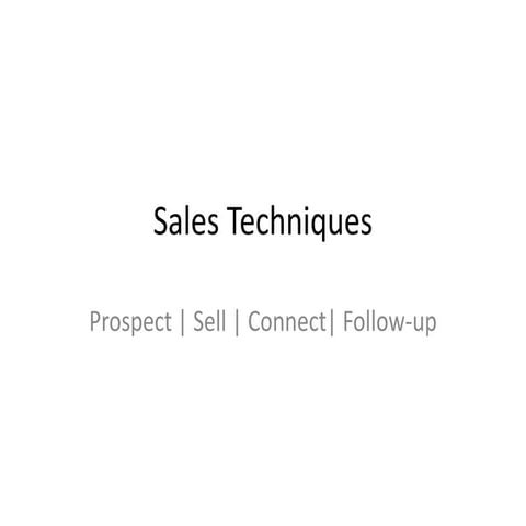 Sales Techniques for Corporate Events & Conferences by Mario Kanaan