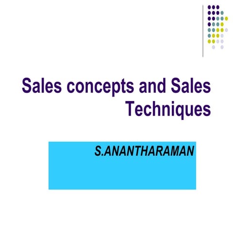 Sales techniques new