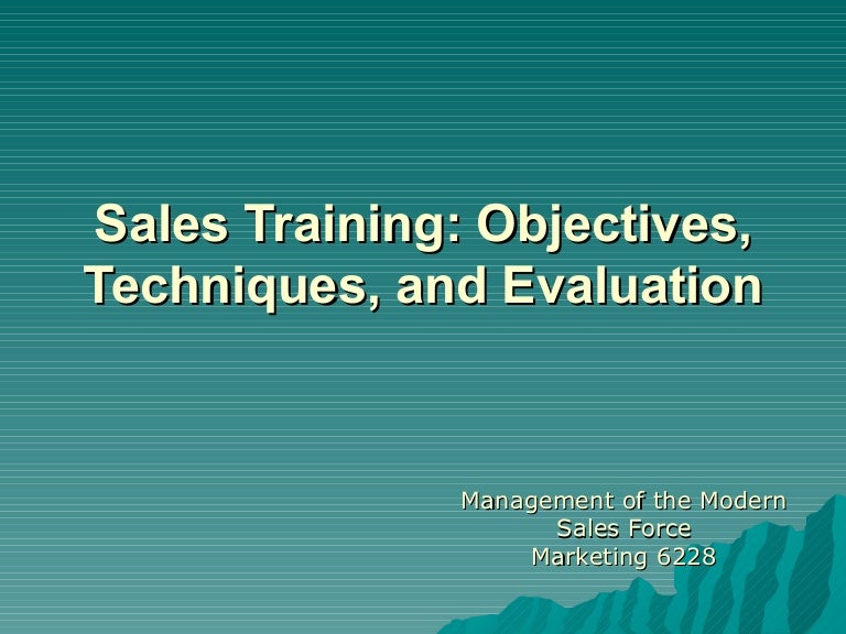 sales training presentations