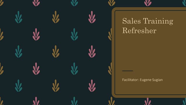 Sales Training Course using AIDA and SPIN Selling